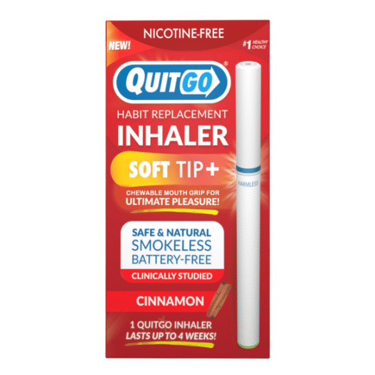 QuitGo Cinnamon Nicotine-Free Habit Replacement Inhaler for Smoking & Vaping