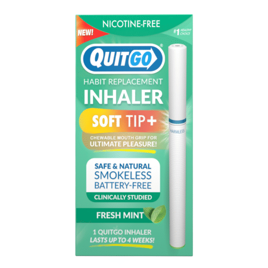 QuitGo Fresh Mint Nicotine-Free Air Puffer to Stop Smoking & Vaping