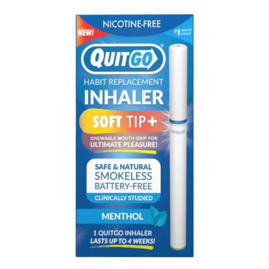 QuitGo Menthol Air Puffer Nicotine-Free Inhaler for Smoking & Vaping Cessation